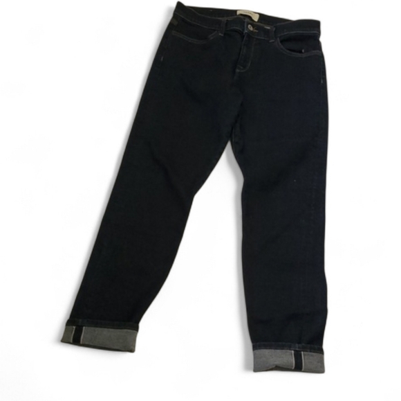 baldwin Denim - Baldwin Karlie Selvedge High Rise  Dark Blue Denim Pants